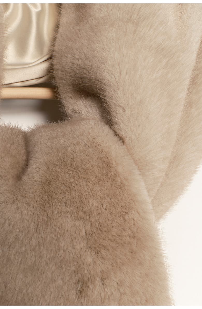 Free People Snow Angel Faux Fur Scarf, Alternate, color, Ivory