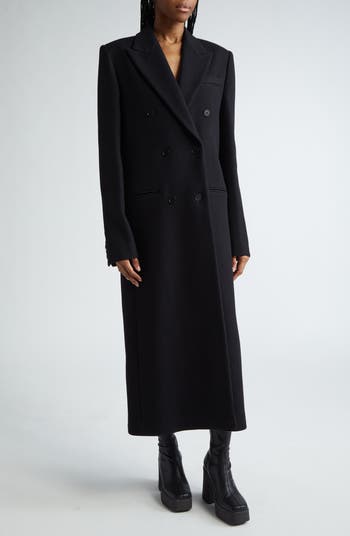 Stella mccartney double breasted wool coat deals