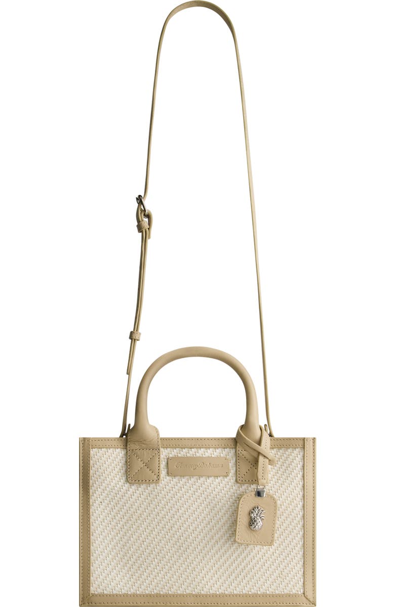 Tommy Bahama Soft Woven Modern Tote, Main, color, Tan/White