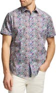 Robert Graham Elmore Short Sleeve Cotton Button-Up Shirt