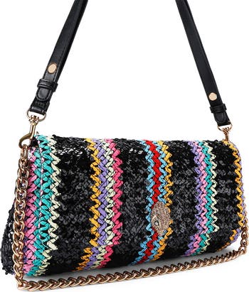 Long Kensington Woven Shoulder Bag
