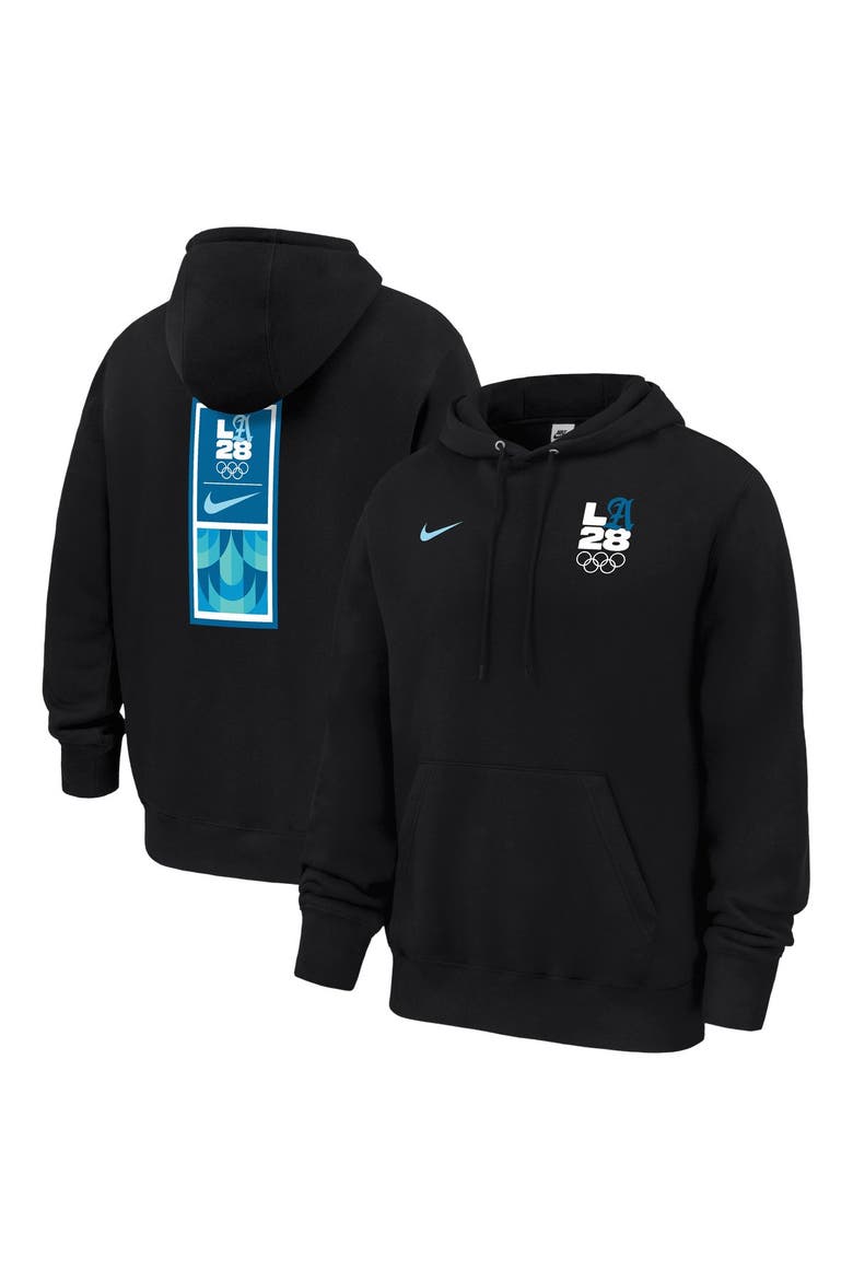 Men's Nike Black LA28 Superbloom Club Fleece Hoodie, Main, color, Black