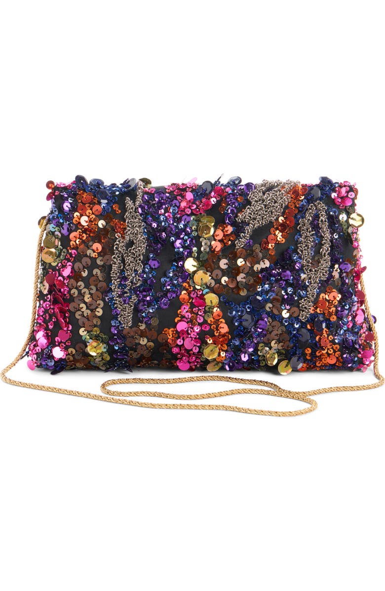 Dries Van Noten Sequin Embellished Clutch, Alternate, color,