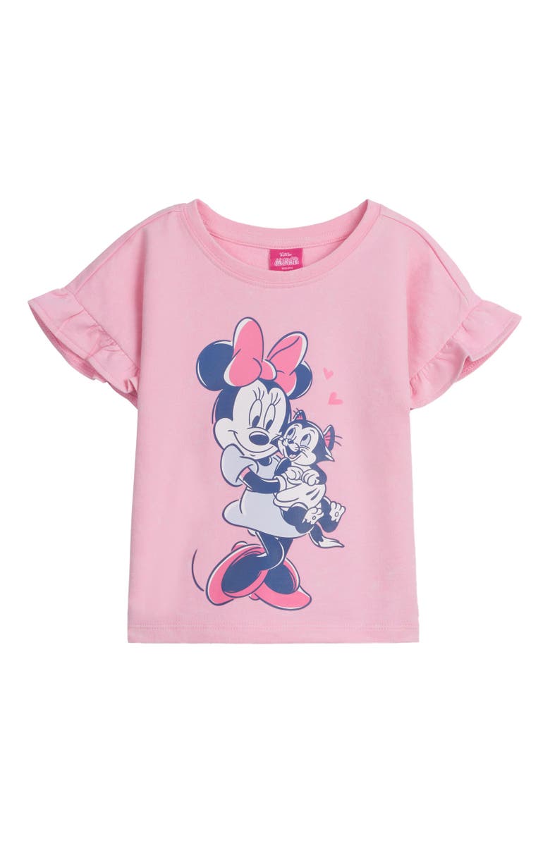 Disney Wash T-Shirt & Shorts Set, Alternate, color, Pink
