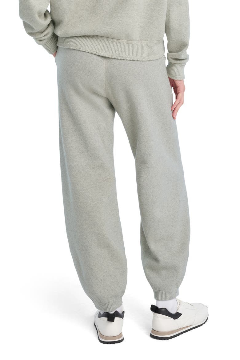 The Fatigue Sisters Barrel Leg Cotton & Cashmere Joggers, Alternate, color, HEATHER GREY