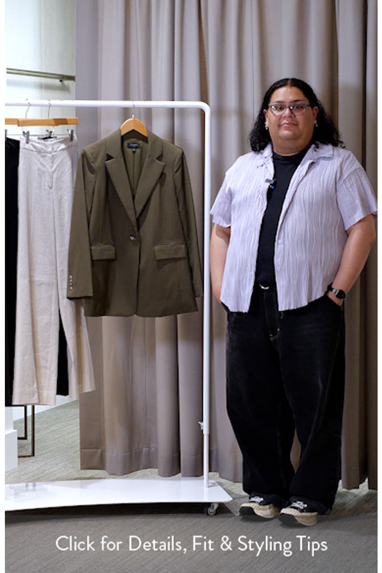 Relaxed One-Button Blazer video