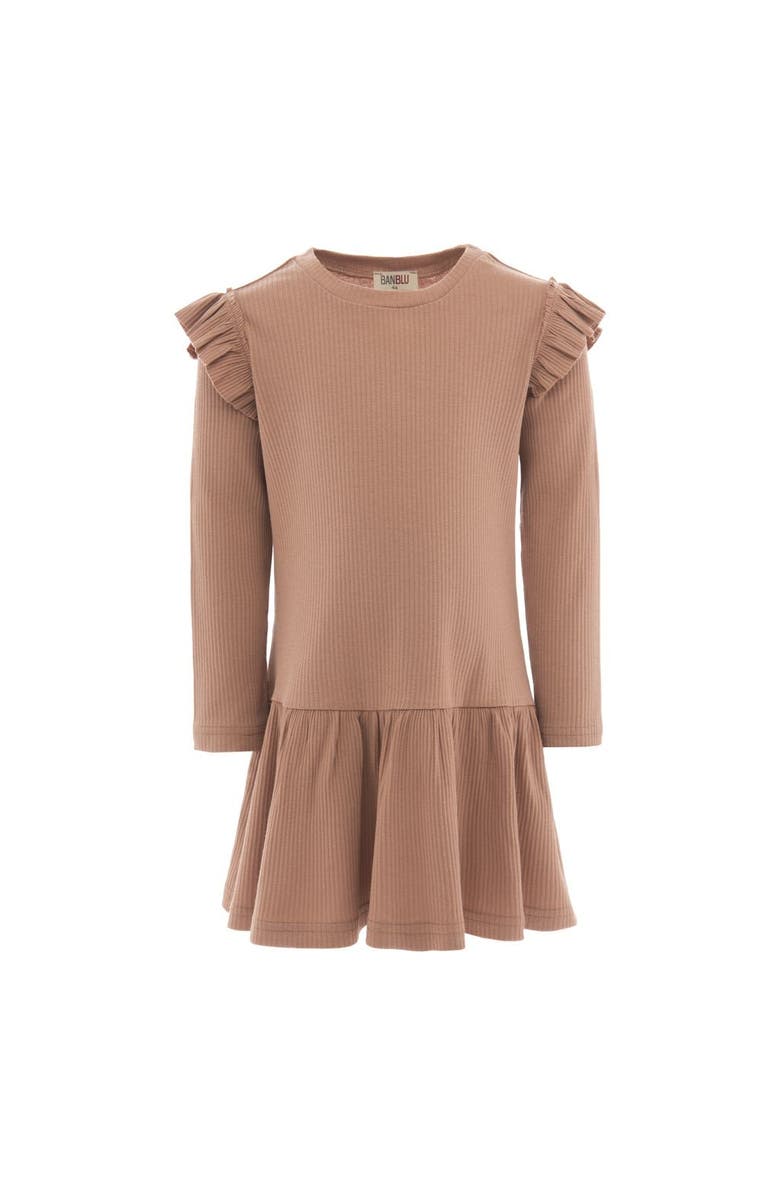 Banblu Modal Ruffle Dress, Main, color, Fawn