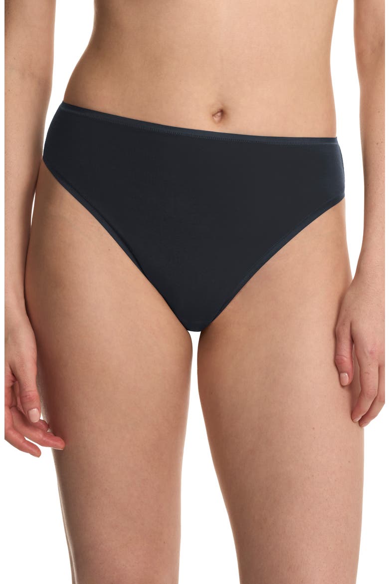 Bliss Bare Cotton High Cut Briefs, Main, color, STRM CLOUD