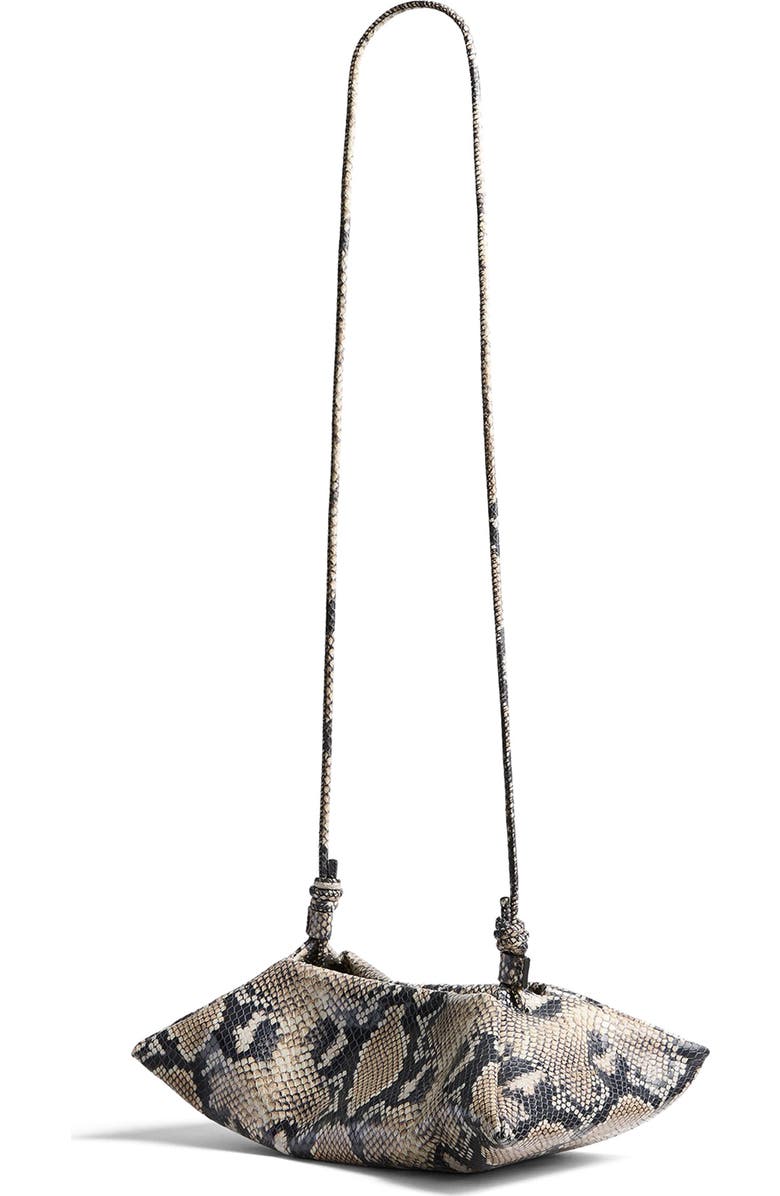 Altuzarra Mini Origami Snakeskin Embossed Leather East/West Crossbody Bag, Alternate, color, Python