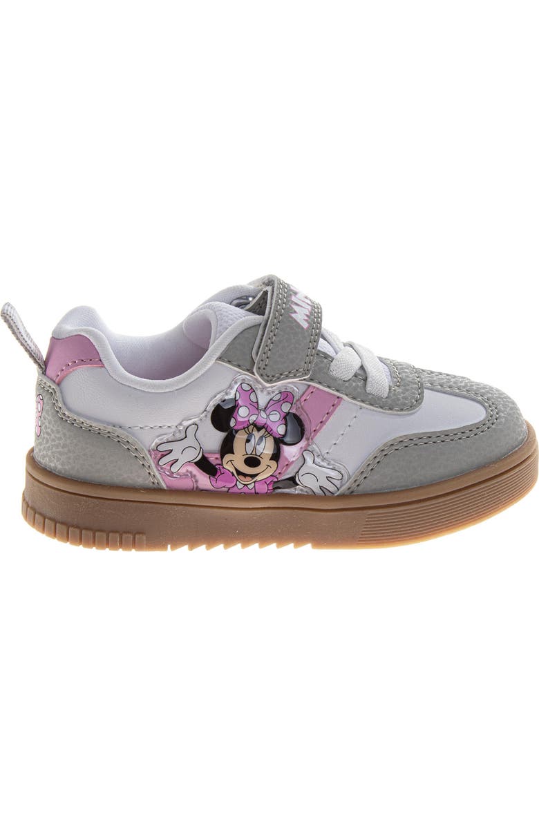 Disney Minnie Mouse Sneaker Toddler Little Kid, Alternate, color, Grey White