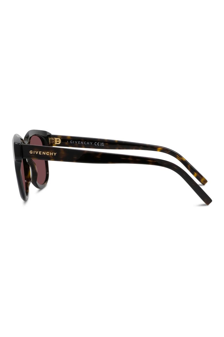 49mm City Geometric Sunglasses, Alternate, color, DARK HAVANA / BORDEAUX