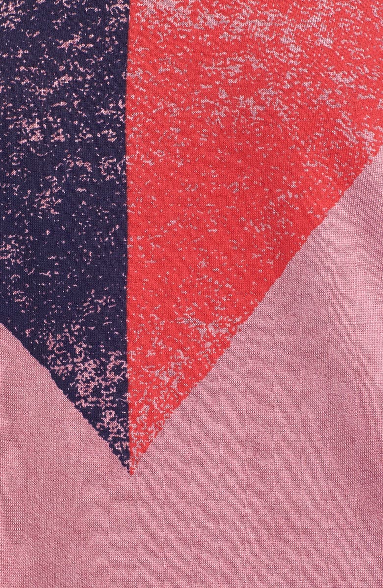 Sundry Split Heart Terry Sweatshirt, Alternate, color,