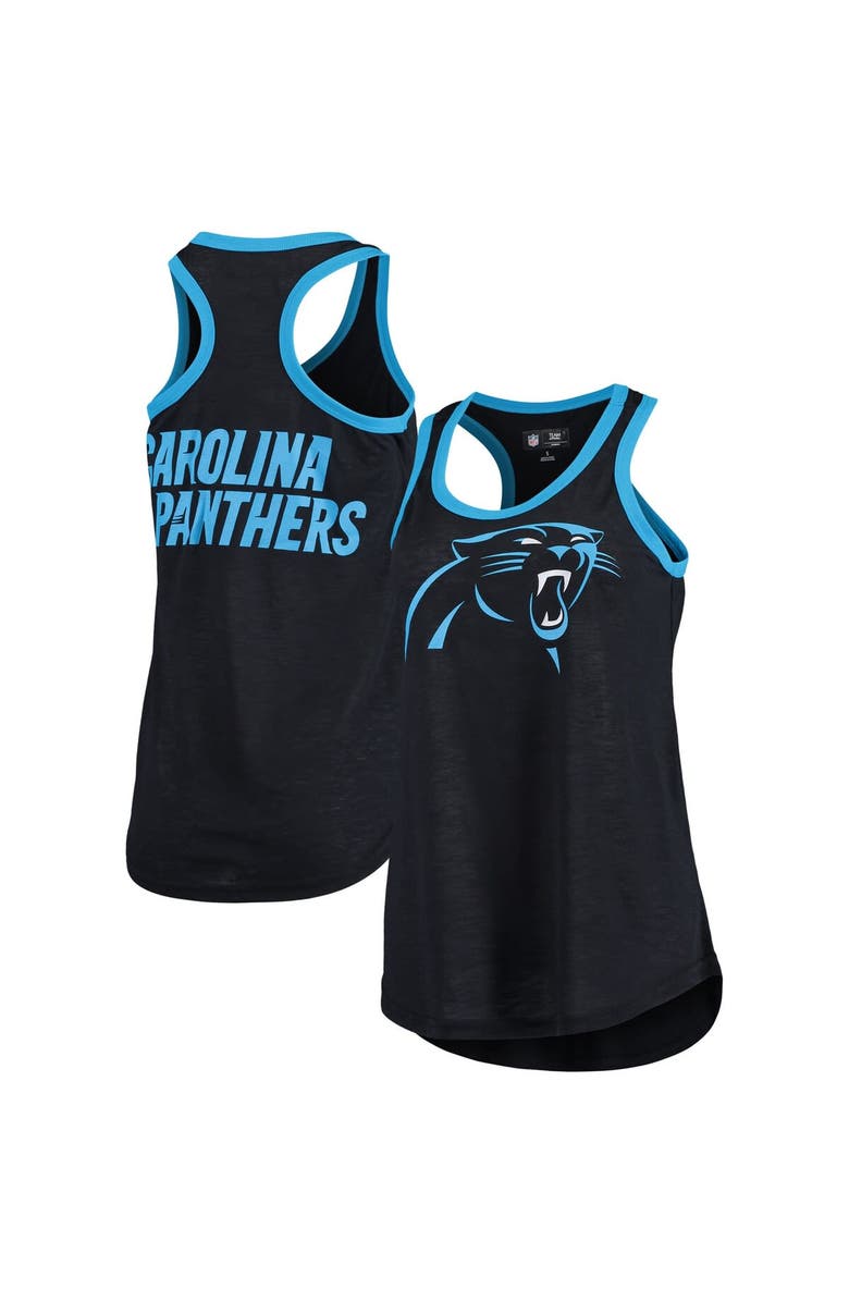 G-III 4HER BY CARL BANKS Women's G-III 4Her by Carl Banks Black Carolina Panthers Tater Tank Top, Main, color,