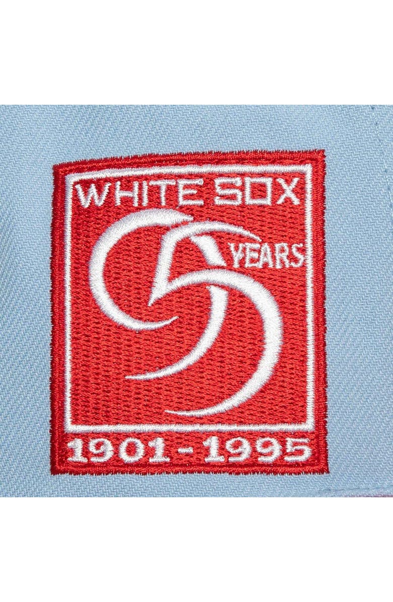 Mitchell & Ness Men's Mitchell & Ness Light Blue/Red Chicago White Sox Hometown Snapback Hat, Alternate, color, Light Blue