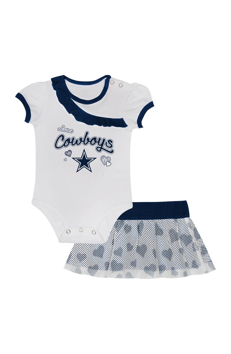 Outerstuff Newborn & Infant Dallas Cowboys Love My Team Bodysuit & Skirt Set, Alternate, color, 