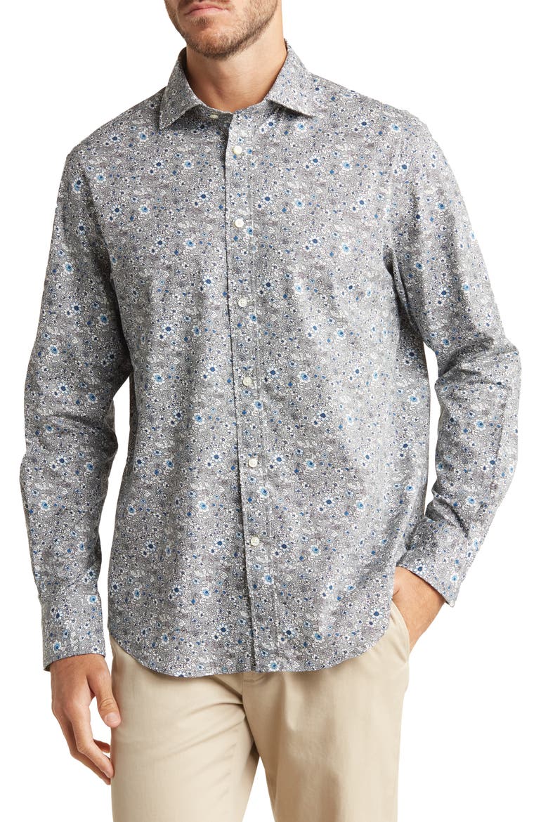 thomas dean dress shirts Men's Blue and Orange Plaid Shirt - Size M Featuring a heritage plaid pattern and a dress shirt cut that tucks in beautifully or layers effortlessly under a blazer Thomas Dean | Shirts |