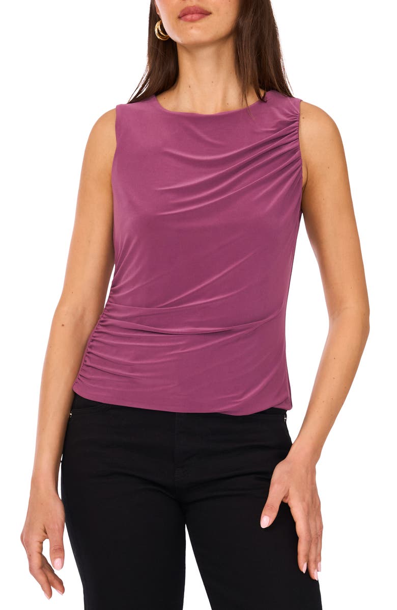 Vince Camuto Ruched Sleeveless Top, Main, color,