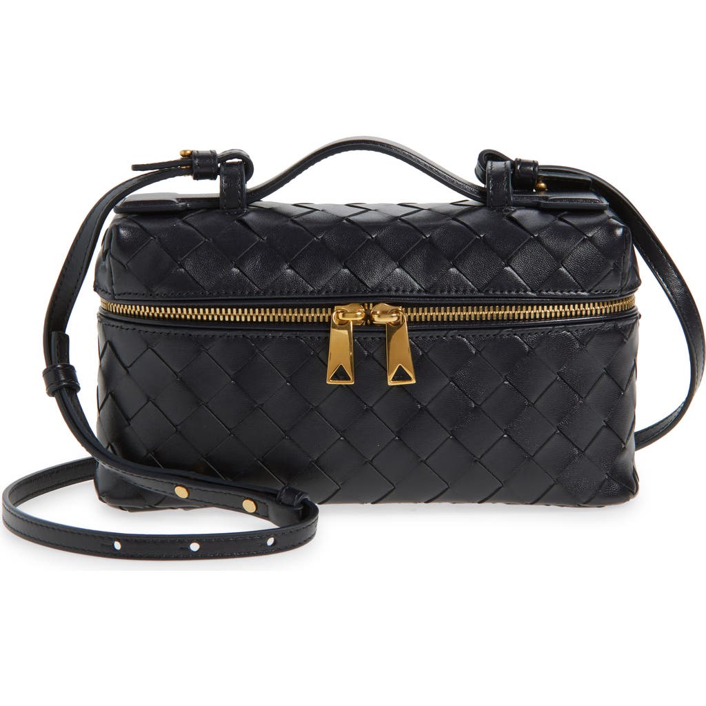 Bottega Veneta Women Bang Bang Leather Vanity Case With Intrecciato Motif