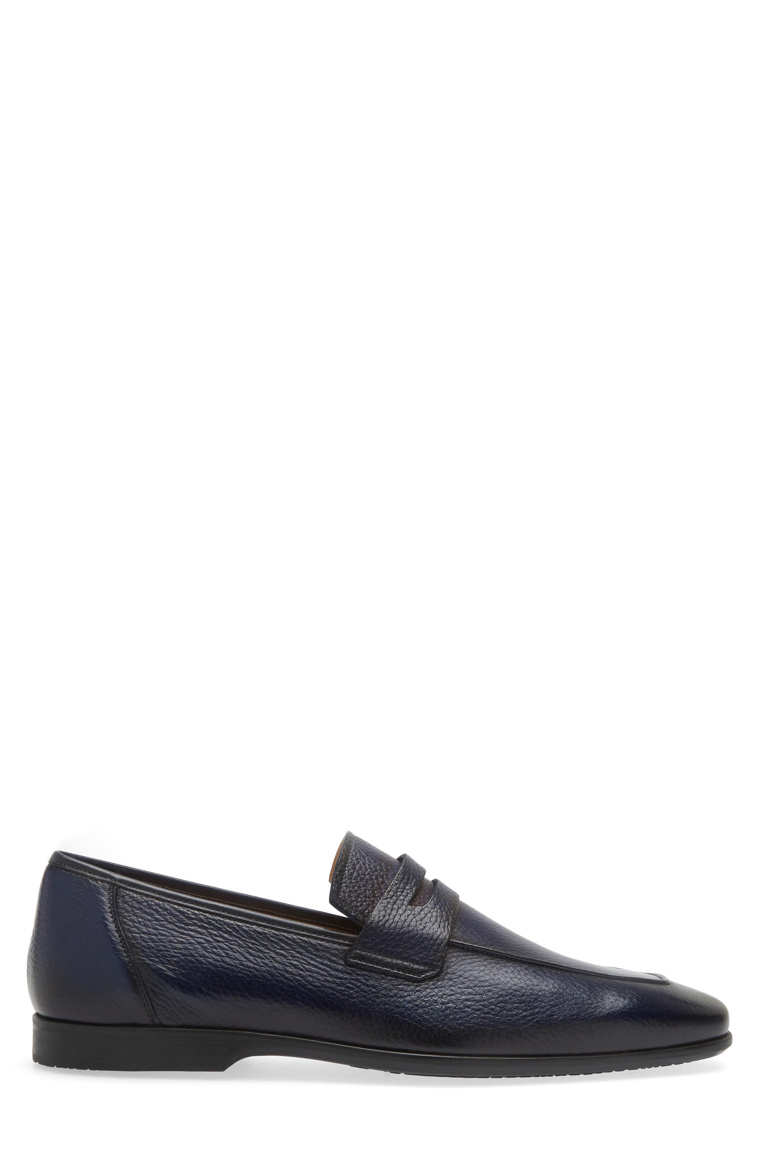 Deer Penny Loafer, Alternate, color, BLUE