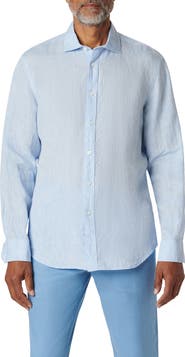 Bugatchi Axel Linen Button-Up Shirt
