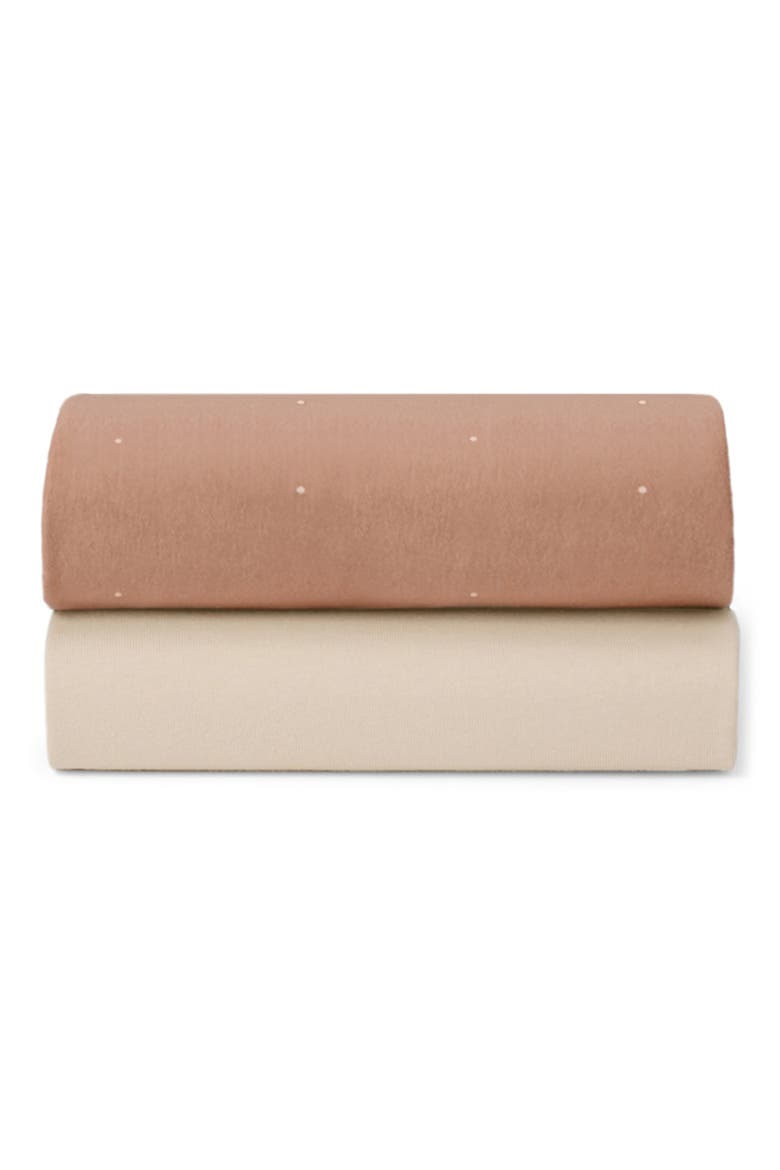 Pack of 2 Assorted Crib Sheets, Main, color, BLUSH/ DOT