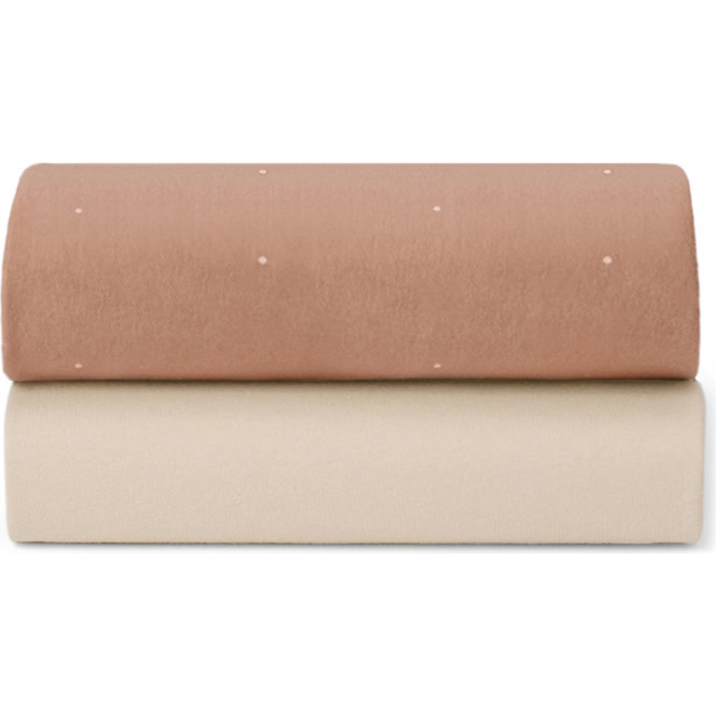 Snüz Pack of 2 Assorted Crib Sheets in Blush/Dot  product