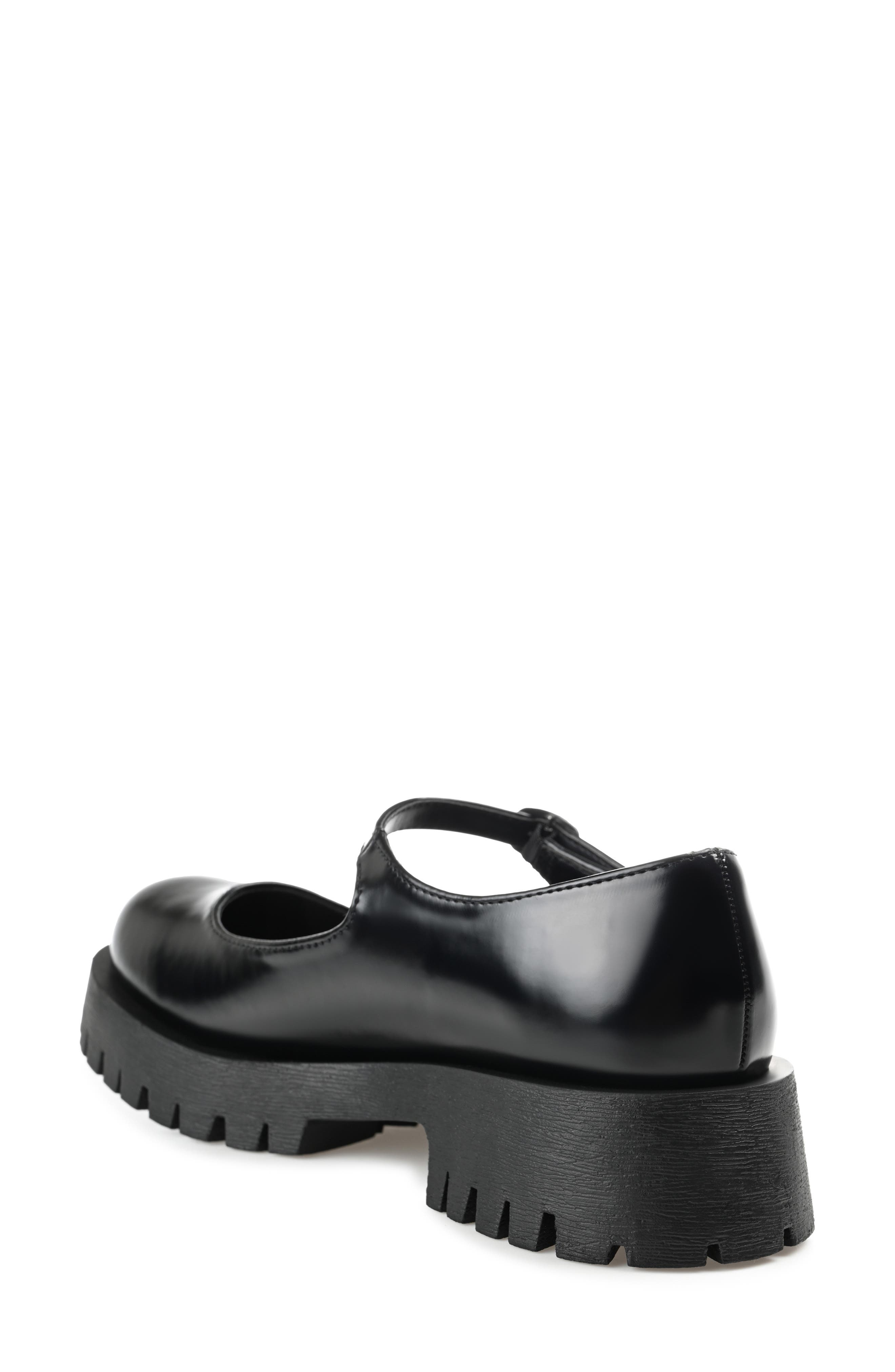 Journee Collection Kamie Mary Jane Platform Flat, Alternate, color, Black