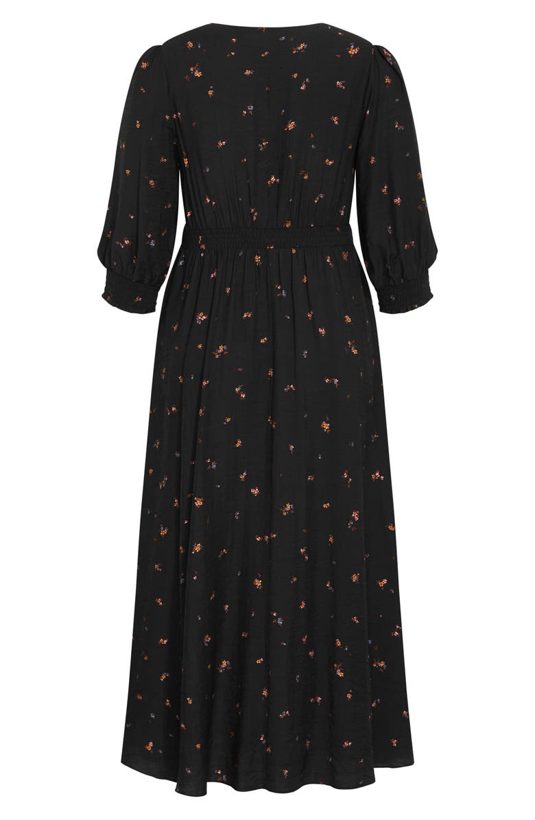 City Chic Jolene Floral Maxi Dress, Alternate, color, Baby Ditsy