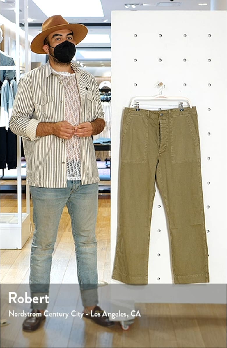 RRL Cotton Herringbone Utility Pants, sales video thumbnail
