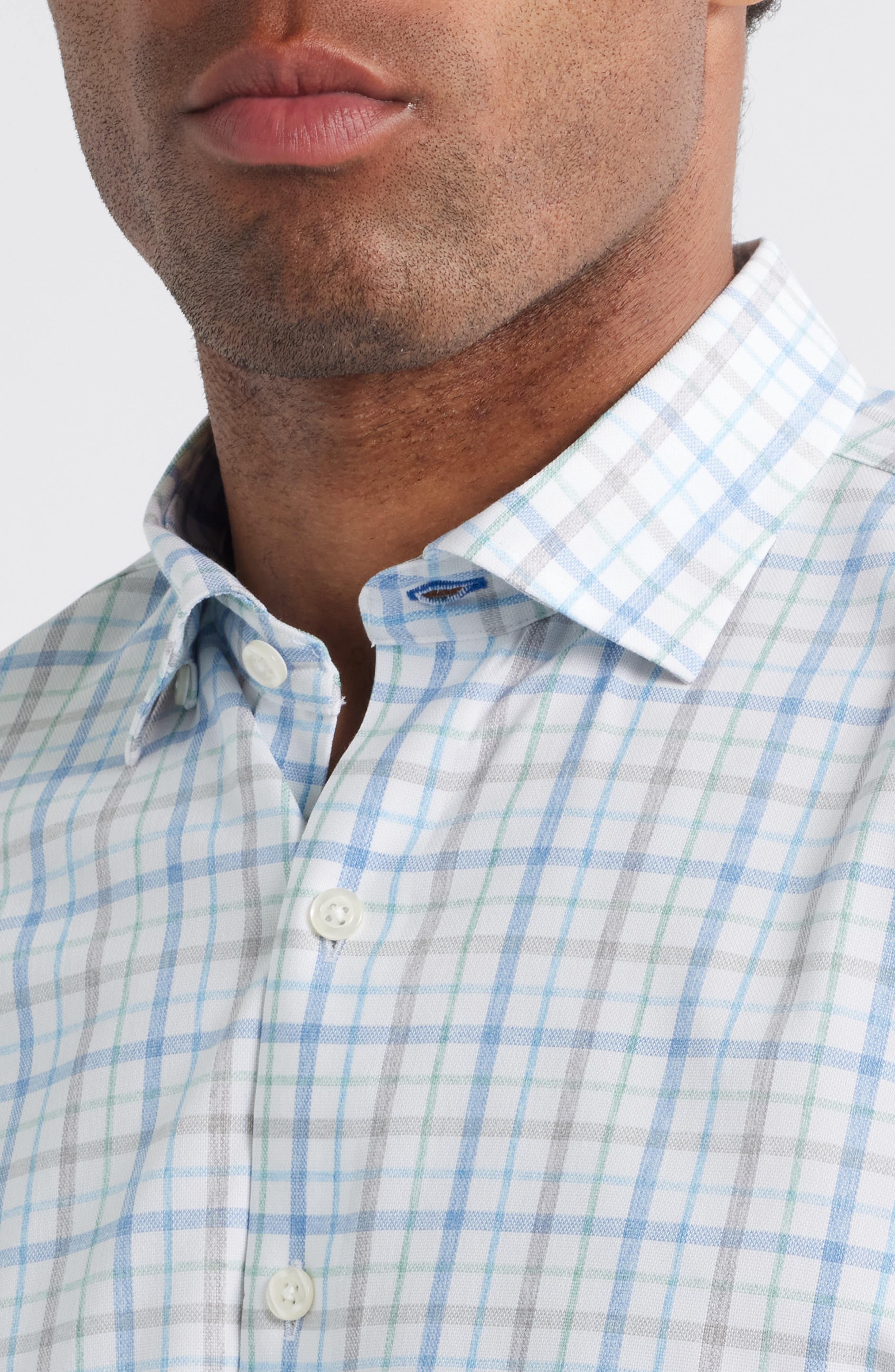 Maarten Plaid Performance Button-Up Shirt - image 2
