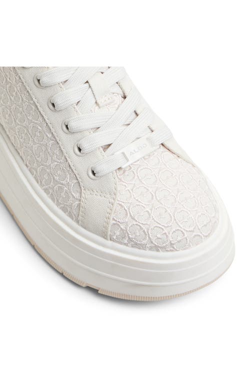 Shop Aldo Garelia Embroidered Platform Sneaker In Multicolor