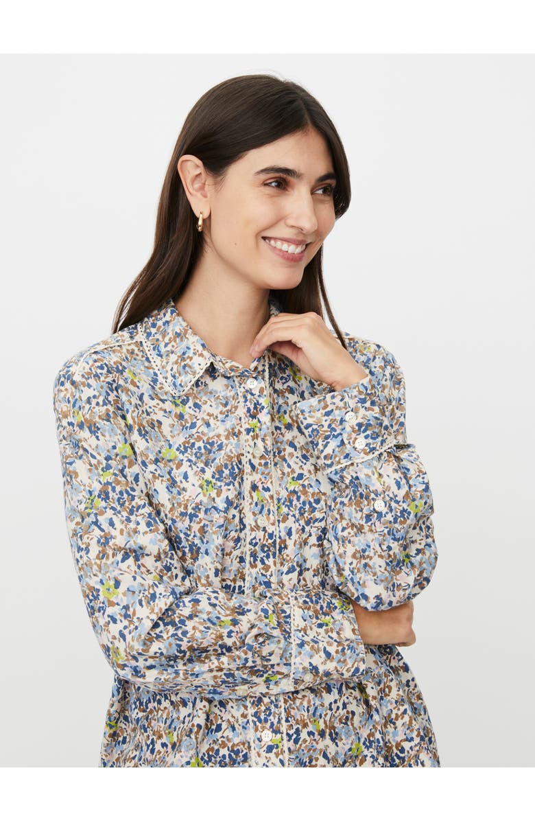Masai Copenhagen MaIthyria Floral Print Shirt, Alternate, color, Placid Blue