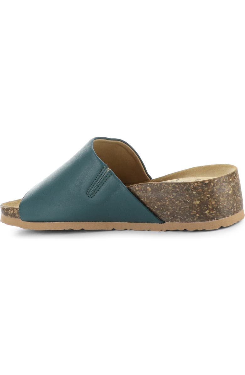 Bos. & Co. Lux Slide Sandal, Alternate, color, Teal Nappa
