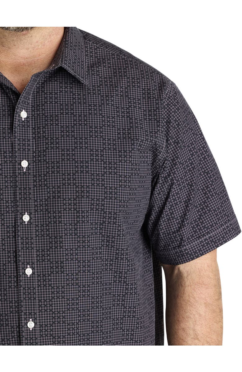 Synrgy by DXL Big & Tall Dobby Patterned Sport Shirt, Alternate, color,