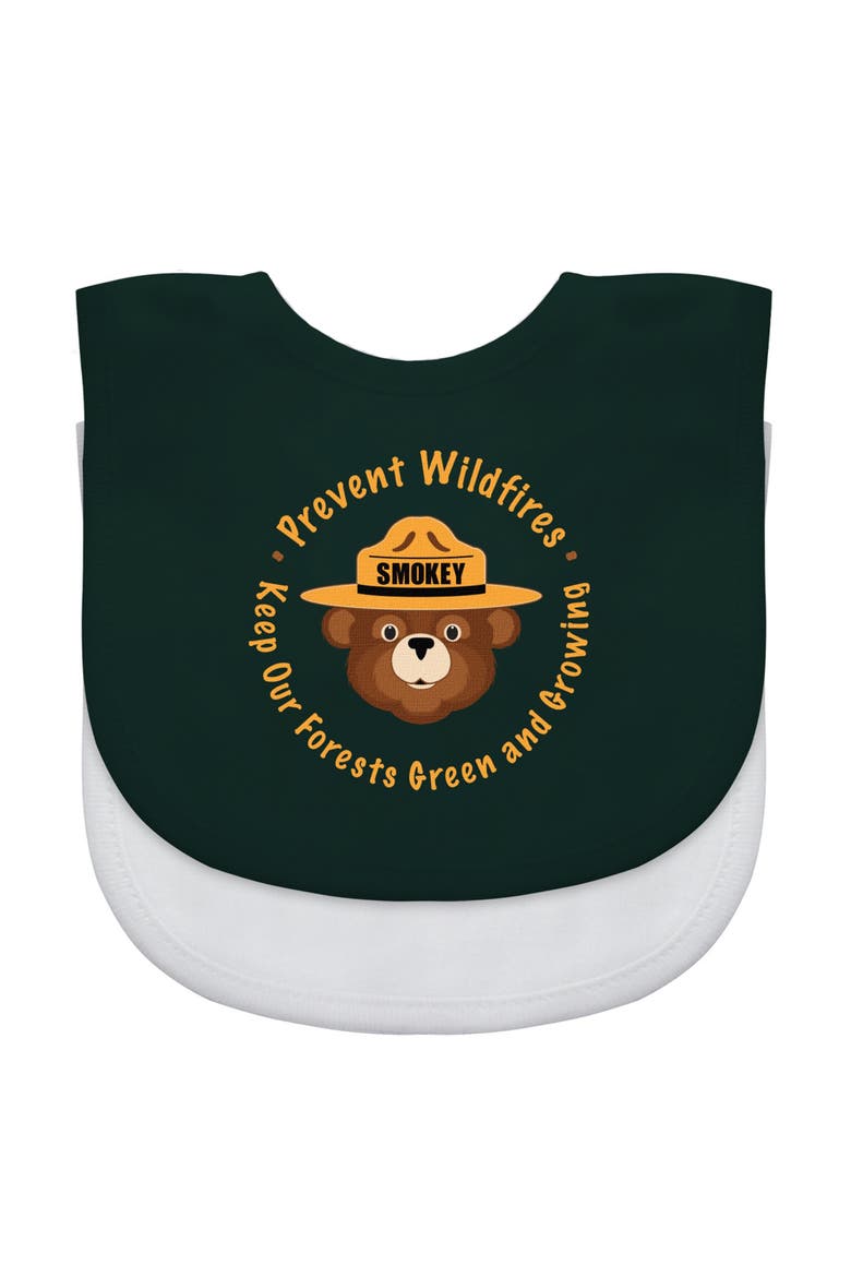 Smokey Bear - Baby Bibs 2-Pack, Main, color, Green
