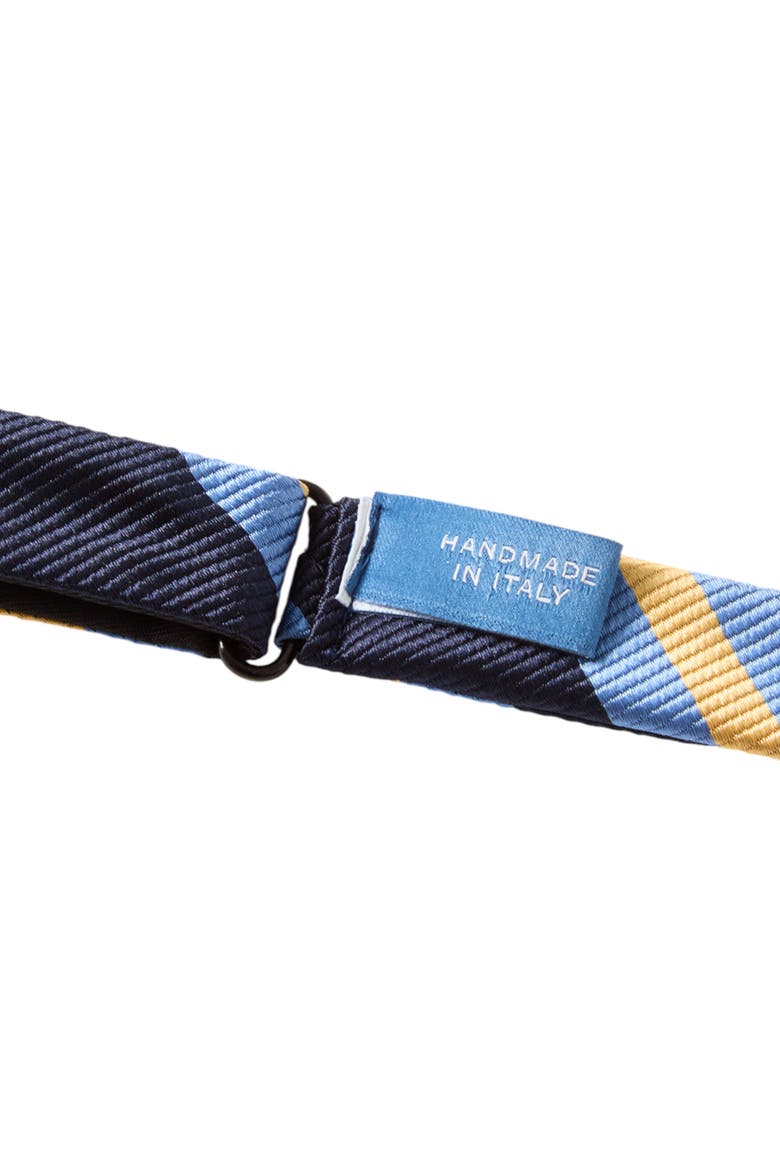Bond Self-Tie Signature Repp Silk Bowtie, Alternate, color, Navy Multi