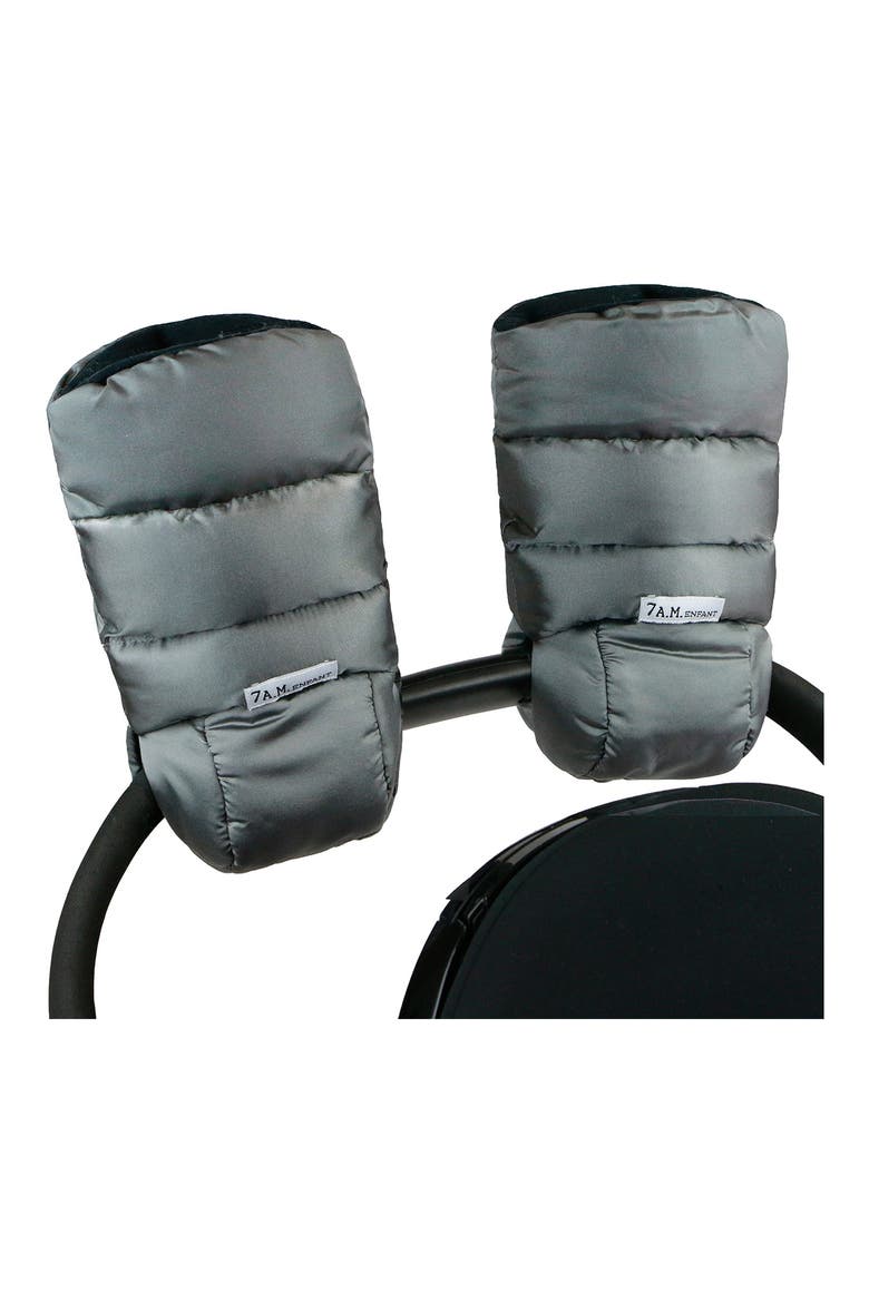 'WarMMuffs' Waterproof Handwarmer Stroller Handle Muffs, Main, color, METALLIC GREY