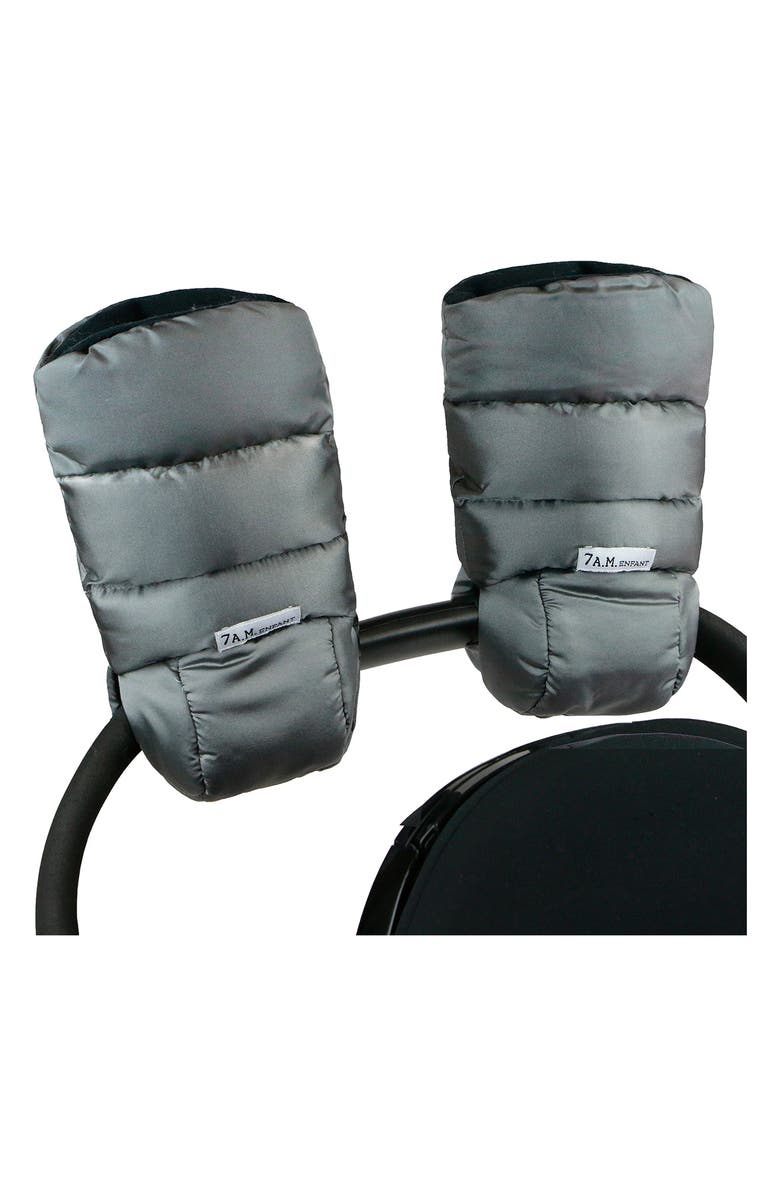 7 A.M. Enfant 'WarMMuffs' Waterproof Handwarmer Stroller Handle Muffs, Main, color, Metallic Grey