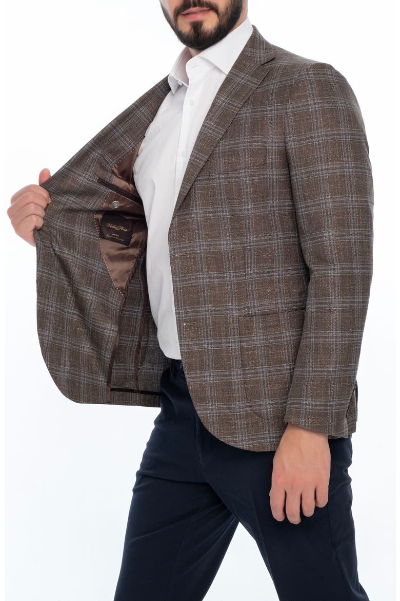 Plaid Sport Coat, Alternate, color, BROWN