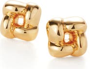 JENNY BIRD Mini Woven Square Earrings