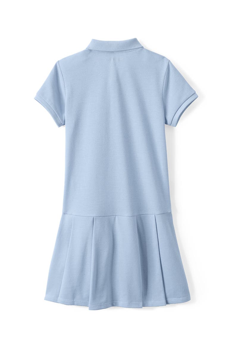 School Uniform Girls Short Sleeve Mesh Pleated Polo Dress, Alternate, color, Blue