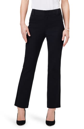 Nic + Zoe Nic & Zoe Copley Straight Bi-stretch Pant In Black Onyx