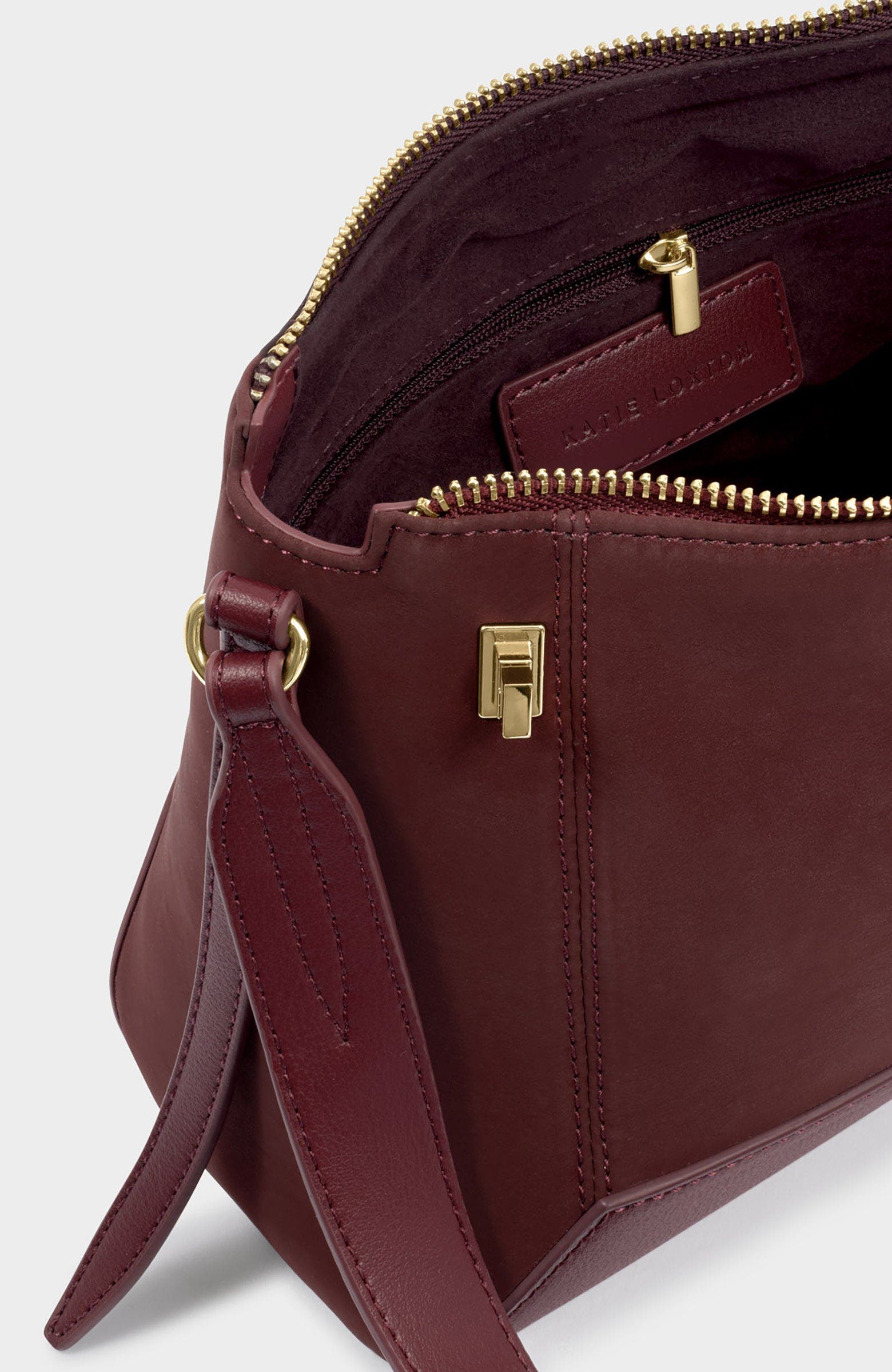 Charlbury Crossbody Bag, Alternate, color, Cherry Suedette / Cherry