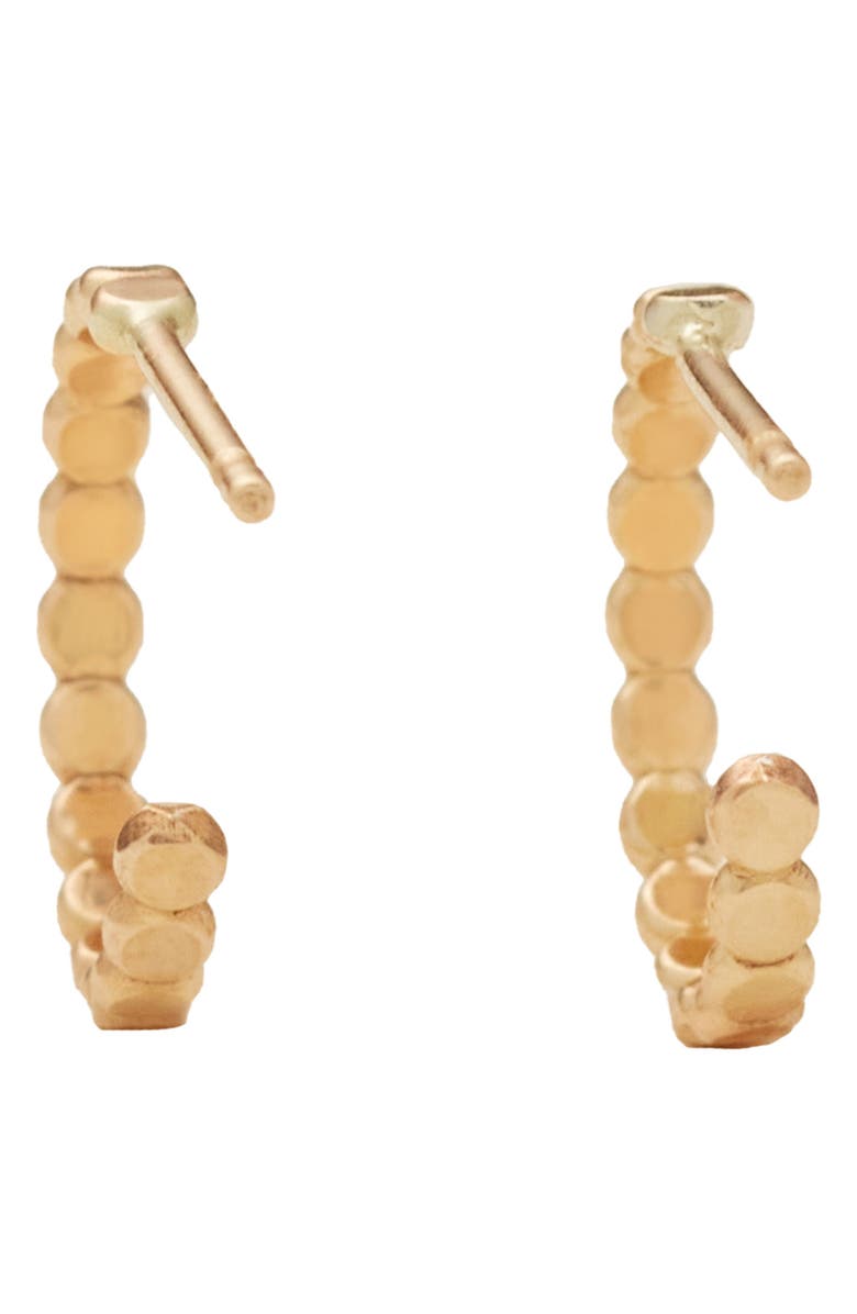 MADE BY MARY Poppy Hoop Earrings, Alternate, color, Gold