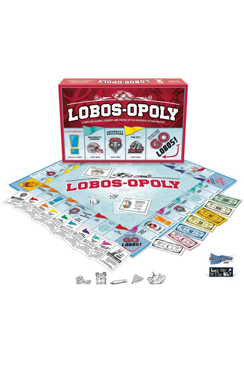 University Of New Mexico Lobosopoly Monopoly Board Game, Alternate, color, Multicolored