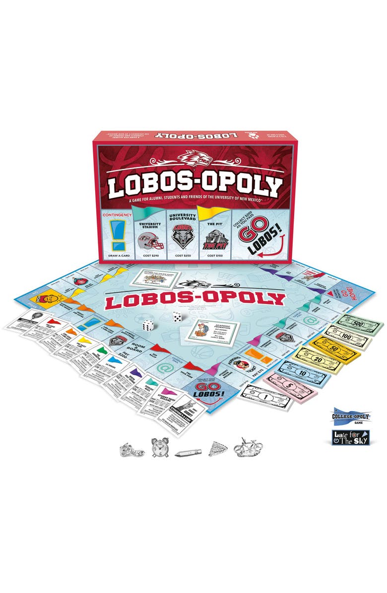 Late for the Sky University Of New Mexico Lobosopoly Monopoly Board Game, Alternate, color, Multicolored