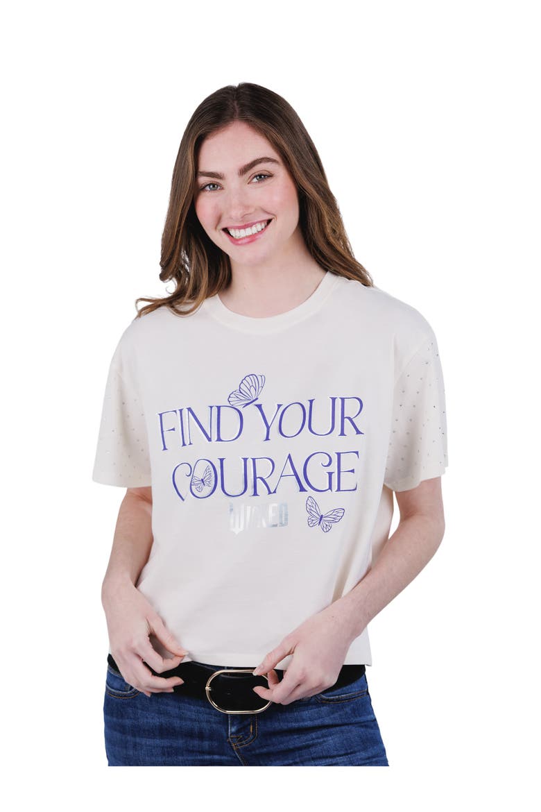 Cropped Drop Shoulder T-Shirt, Alternate, color, Vanilla Ice Wicked