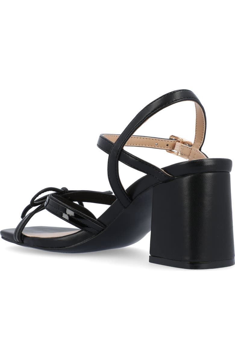 Journee Collection Issmia Block Heel Bow Sandal, Alternate, color,
