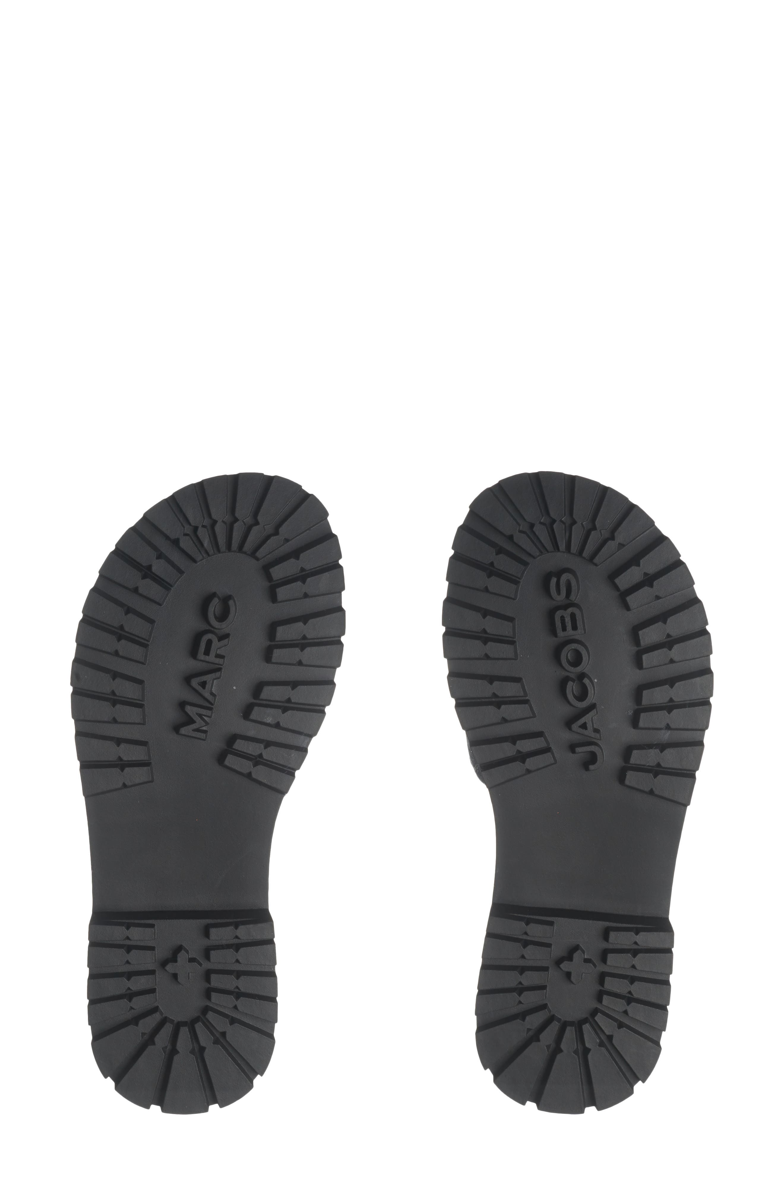 Marc Jacobs Quilted Denim Slide Sandal, Alternate, color, Light Wash Indigo