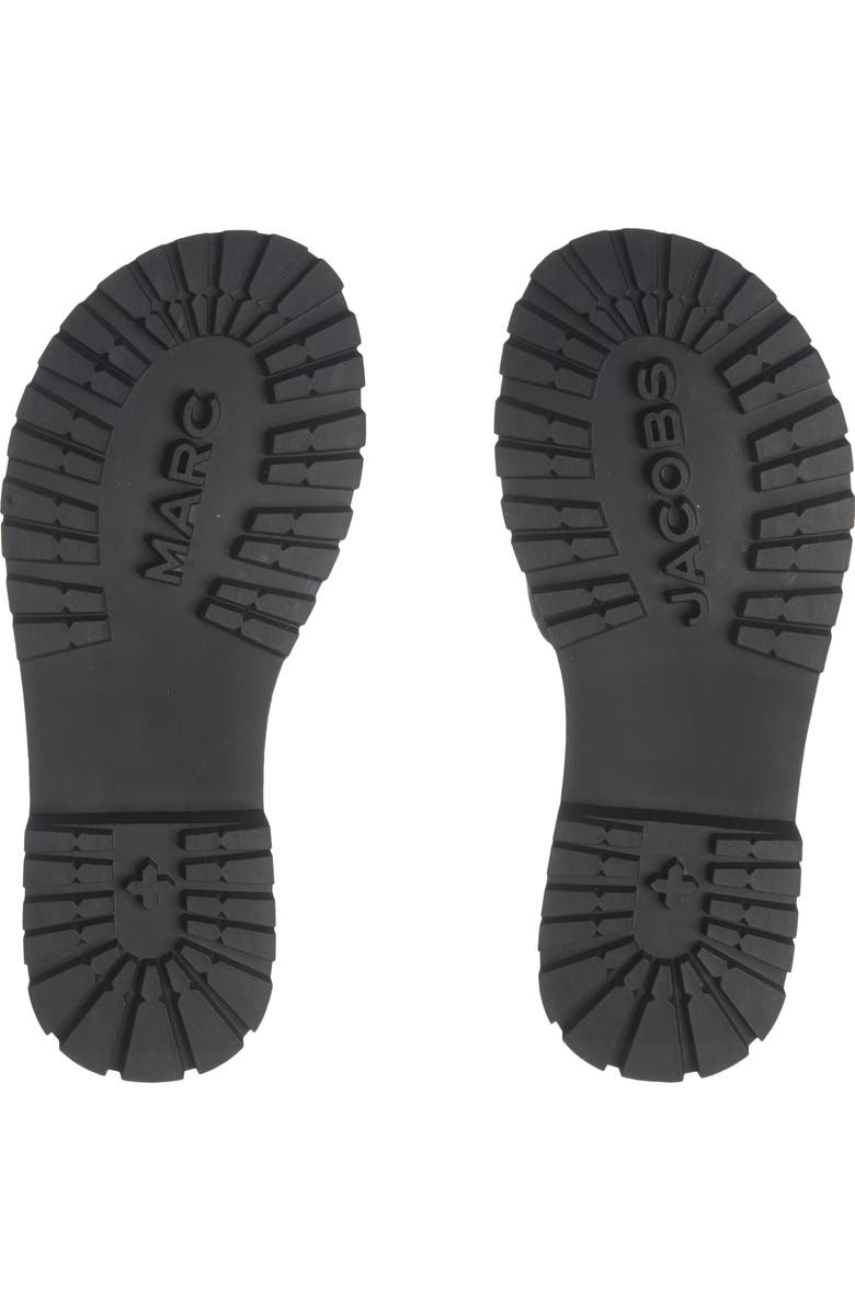 Marc Jacobs Quilted Denim Slide Sandal, Alternate, color, Light Wash Indigo